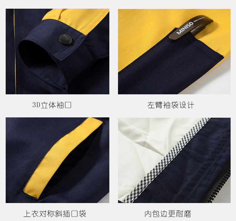 工作服袖口、口袋細(xì)節(jié)展示